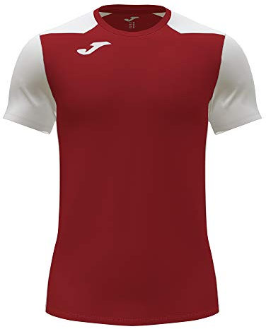 Joma T-Shirt Manches Courtes II Rouge Blanc, 102223.602.XS