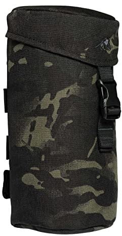Tasmanian Tiger TT Bottle Holder Sac à dos isotherme rembourré avec système Molle 1 l, compatible avec les bouteilles Nalgene de 1 l et la tasse Tatonka, Multicam Black., Taille unique, Tactical