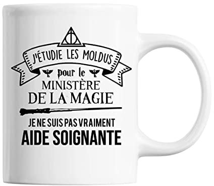 Mug Femme Aide soignante ministère magie | Tasse blanche