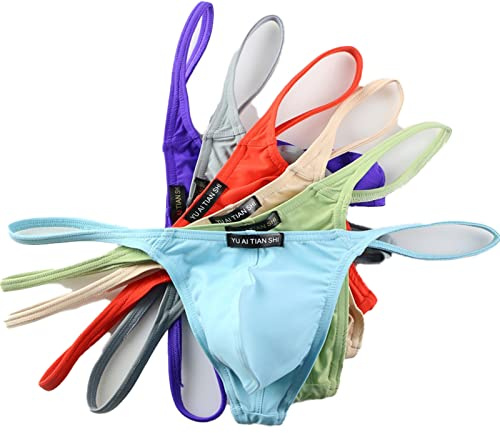 Faringoto String et string pour homme - Taille basse - Couleur unie - Tailles S à XXL