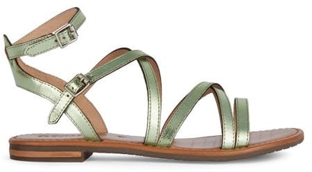 Geox Femme D Sozy S G Sandales Plates, Sauge, 39 EU