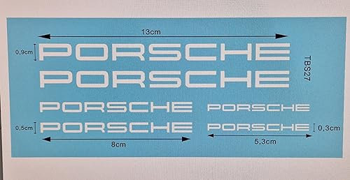 White car Brake calipers Stickers compatible with Porsche Caliper TBS27