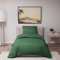 Dreamzie - Bettwäsche Set 140x200 cm mit 1 Kissenbezügen 65x65 cm Grün - Bettbezug 140x200 Einzelbett aus 100% Mikrofaser - Zertifiziert ohne Chemikalien (Oeko TEX)