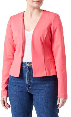 ICHI IHKATE Short BL Damen Blazer Kurzblazer Jacke Kurzblazer mit Stretch, Größe:XL, Farbe:Calypso Coral (171744)