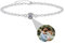 Nergaebe Personalisierte Fotoarmbänder mit Bild innen, individuelle Projektionsarmbänder mit Fotos für Damen und Herren, Kreisbildarmband für Muttertag, Geburtstage, Jahrestag, Weihnachten