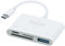 USB C SD Card Reader, Aieloar 4-in-1 Memory Card Reader with USB Port for SDXC, SDHC, SD, MMC, RS-MMC, Micro SDXC, Micro SD, Micro SDHC Card