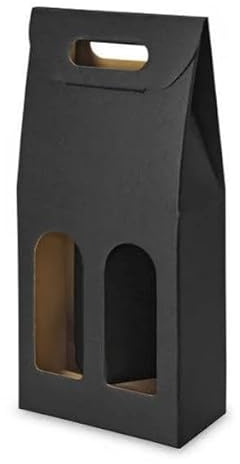 Wine Bottle Black Gift Box To Hold 2 Bottles Of Wine