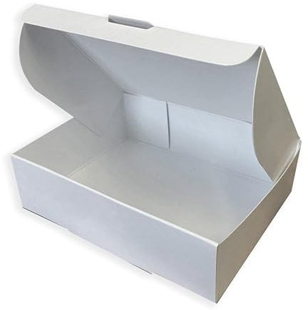 White Cake Slice Box for Guests | Party and Birthday Takeaway Boxes | Individual Small Cake Portions for Kids Party (100)