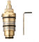 Whychstore Cartouche thermostatique universelle en cuivre avec contrôle de la température - Valve de douche en laiton pour divers appareils de barre de douche, NOUE68BW17ZZWWKU70706WF23360