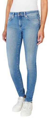 Pepe Jeans Damen Skinny Lw Jeans, Blau (Denim-nc2), 32 W/30 L