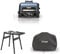 Bundle of Ninja Woodfire Pro Connect XL Electric BBQ Grill and Smoker with App Control, Digital Probe, Large 7-in-1 Outdoor Grill and Air Fryer with Woodfire Pellets, OG901UK + Stand + Cover