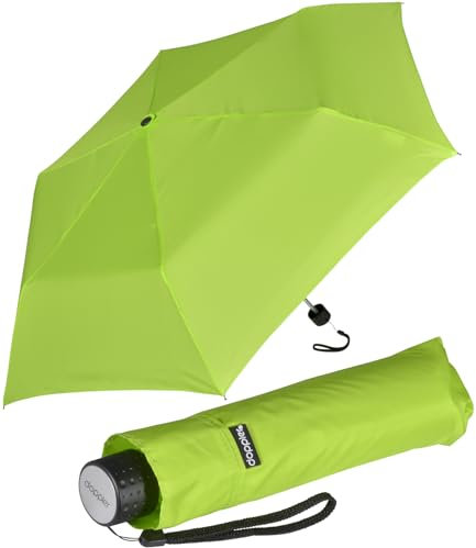Doppler Regenschirm Mini-Taschenschirm Havanna Stick - lime punch