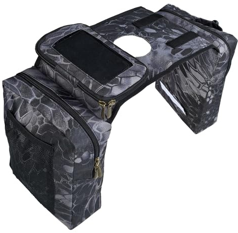 Vanlison ATV Tanktasche Satteltasche Wasserdicht Motorradtasche Kompatibel mit Schneemobil Sportsman Scrambler FourTrax Grizzly UTV Hängende Aufbewahrungstasche Phython
