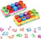 Stempelset,12pcs Stempel Tiere,Stempel Kinder,Kinderstempel,Selbstfärbende Stempel,Kinder Briefmarken,Mehrfarbig Selbstfärbend für Kinder,Niedliche Spielzeugstempel aus Plastik,Geschenk für Kinder