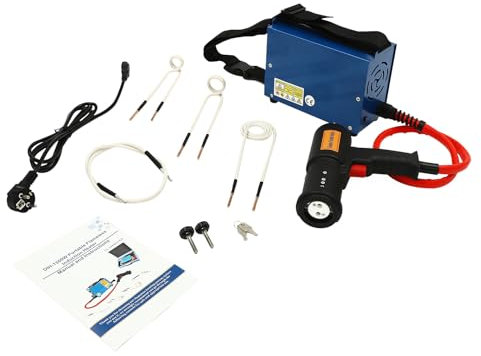 Riscaldamento Induzione, 1500W Kit Riscaldatore a Induzione Magnetico a Induzione, 1000°C Riscaldatore a Induzione Senza Fiamma con 4 Bobine Senza Fiamma Riscaldamento A Induzione