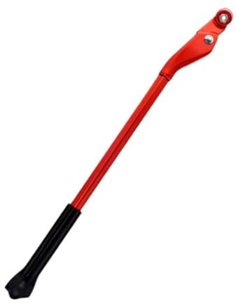 Ronyme Fahrradständer, Fahrradständer für 5-mm-Schnellspanner, universell einstellbare Höhe, robuste Seitenstütze, Fahrradständerbein, Rot