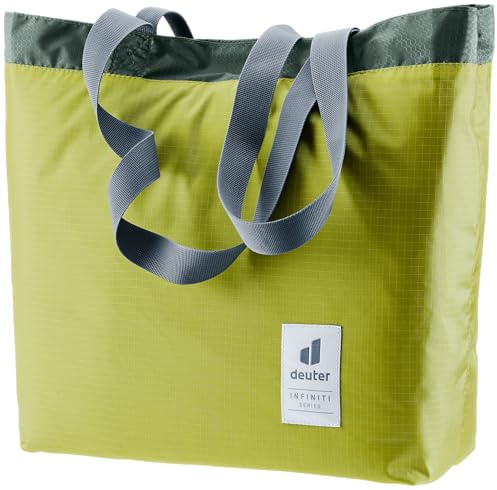 deuter Infiniti Shopper apple-ivy nachhaltige Einkaufstasche mit Trageriemen Klettverschluss Einkaufsbeutel Einkaufskorb Tragetasche Umhängetasche H 36/B 48/T18 cm
