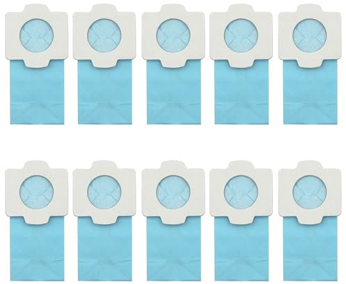 Lcyen 10 Stück Staubsaugerbeutel für Makita, Papierfilter für Makita Staubsauger DCL182, CL107, CL072, CL102, BCL142, BCL182