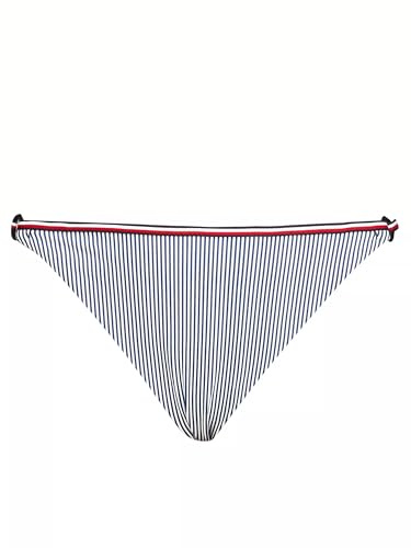 Tommy Hilfiger Damen String Bikini Print Bademode Badehose Gr. L Mehrfarbig