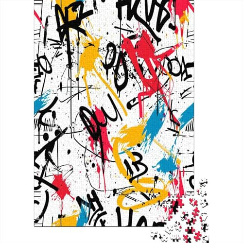 Graffiti Puzzle 1000 Teile Puzzles Für Erwachsene Klassische Puzzles 1000 Teile Erwachsene Puzzlespiel Erwachsene 1000 Teile Erwachsenen Puzzlespiel Puzzel 1000pcs (75x50cm)