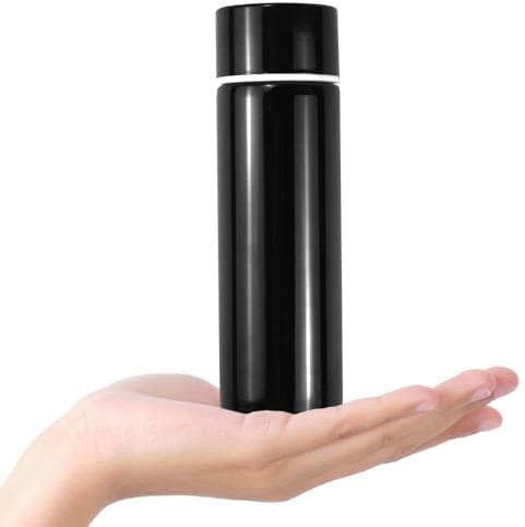 HWSWSH 150ML Mini Isolation Cup en Acier Inoxydable, Mug Isotherme Miniature avec Couvercle, Mug de Voyage Portable, Tasse Café Isotherme Femme et Homme pour Travail, Sport, Voyage(Noir)