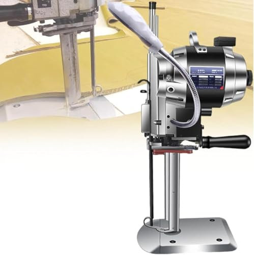 KJZHFOZ Electric Cloth Cutting Machine Vertical Straight Knife,Electric Scissors with LED Light Automatic Sharpening Blade for Fabric Clothing Leather Paper (6)