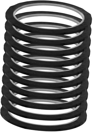 DIYEAH Dünnes Klebeband Für Whiteboards 10 Stück Schwarzes Bastelband Trocken Abwischbares Nadelstreifen-präzisionsmarkierungsband