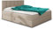 Boxspringbett Star mit Topper, Bonell-Matratze und 2 Bettkästen, Doppelbett, Polsterbett, Bett, Bettgestell, Stilvoll, Schlafzimmer, Velour oder Webstoff (Beige (Inari 22), 180 x 200 cm)