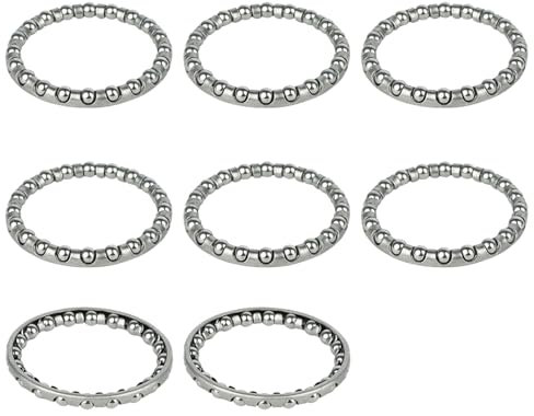 YHAILI 8 Stück Fahrradkugel-Lagerhalter, Mountainbike-Headsets, Kugellager, Fahrräder, Gabelnaben, Tretlager