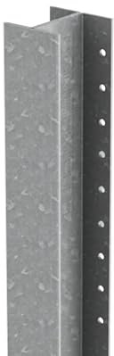 DuraPost Classic Galvanised Fence Post | 2 Pack | 48 x 54 x 2400mm | Strong & Durable Steel Fence Post for Garden