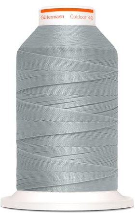 Gütermann Nähgarn Outdoor 400m UV-Beständig Farbecht Witterungsbeständig Nähprojekte Nähen Nähzubehör (9850 - grau)