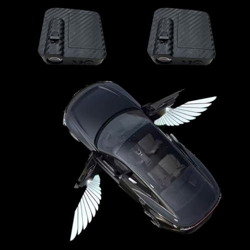 Wireless LED Car Door Projector with Logo and Angel Wings | Projection for Stylish and Stylish Car Entrance Decoration for Men, Women and Teens
