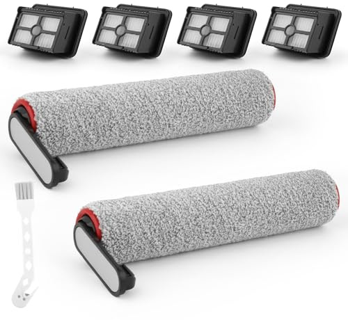 2 Rullo Spazzole 4 Filtri HEPA per Dreame H12 Pro/H12 Dual Accessori Ricambi avec Rulli per Spazzole Filtri HEPA Spazzola per Pulizia