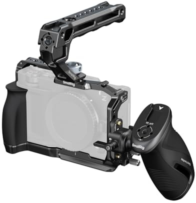 SMALLRIG ZR Camera Cage Kit for Nikon ZR, Full Cage with Rotatable NATO Rail Side Handle, Top Handle for ARRI and Cable Clamp for HDMI, Built-in Cold Shoe and Quick-Release Plate for Arca - 5468