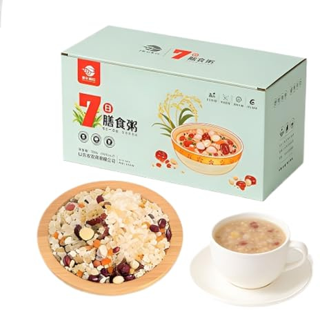 7 Flavors Multigrain Porridge, 7 Packs/Box 700g, Nutritious Breakfast Cereal, Easy Cook In 30 Mins (Stove/Rice Cooker)