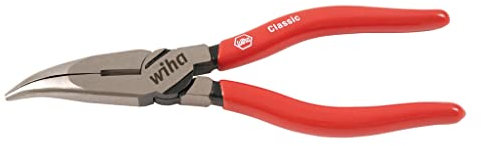 Wiha 32623 Bent Long Nose Pliers with Cutters, 6.3, Copper