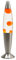 Lavalampe Orange, Lava Lampe klein, Retro Lampe, 36 cm, Geschenkidee Weihnachten, G9 25 W mit Kabelschalter, inklusive Leuchtmittel, kräftig, aktiv