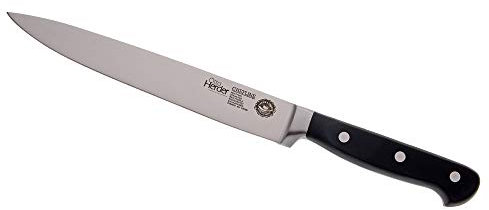 Herder Solingen - cuchillo de carne de Otto Herder profesional con hoja de acero inoxidable mango plástico POM