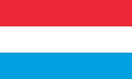 Werbetechnik Sotirios Papoutsis 2X Auto Aufkleber Luxemburg - Flagge 2X Car Sticker Fahne (ca. 8x5 cm)