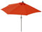 Mendler Demi-parasol aluminium Parla pour balcon ou terrasse, IP 50+, 260cm - terracotta sans pied