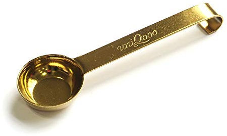 UNIQOOO Arts & Crafts Cuillère à fondre de cire en métal doré pour cachet de cire, excellente idée cadeau