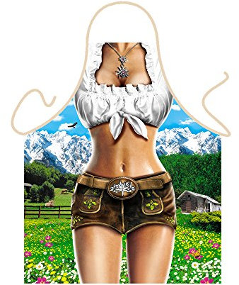 Motiv Schürze - Alpenmodel Sie - Schürze mit Motiv Küchenschürze Latzschürze Grillschürze