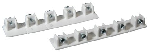 Liedeco Endkappen für Flächenvorhangschienen 3-5 läufig | weiß | 2 Stück