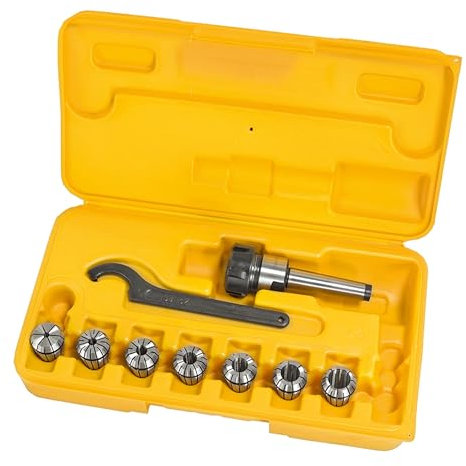 Fräser-Spannzangenfutter-Set ER25, MK 2, 8-tlg. Spannmittel für Werkzeuge 26-1002 BERNARDO