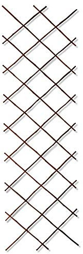 Primrose Black Bamboo Expandable Trellis Fencing Privacy Screening 1.8m x 0.9m (6ft x 3ft)