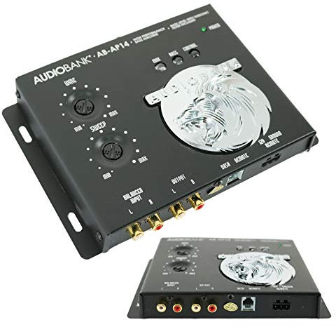 AudioBank 1/2 Din Car Audio Digital High Performance Bass Control Machine Including Bass Processor, Bass Maximizer & Sound Restoration for Subwoofer with Bass Knob (AB-AP14)