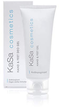 KaSa Deo Gel 50 ml - Antitranspirant gegen starkes Schwitzen an Handen & Füßen für Männer & Frauen - Dermatologisch getestet - Schützt vor Schweiß- und Geruchsbildung - Made in Germany