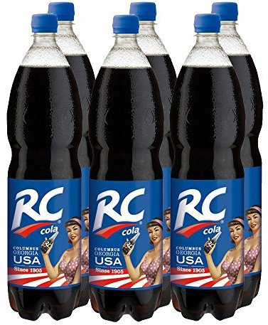 Original RC Cola - koffeinhaltige Limonade im 6er Pack (6 x 1,5 Liter)