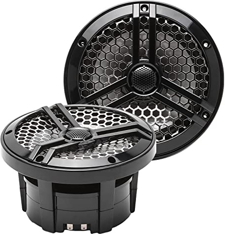 Skar Audio SK65MB 6.5 2-Way Marine Full Range 320 Watt Coaxial Speakers, Pair (Black)