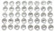 Syntego 40 x Self Adhesive Round Diamante Rhinestones Acrylic Crystals Stick on Gems for Card Making (Clear)